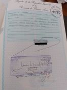 Sello de inscripción de escritura de desafectación de PH.